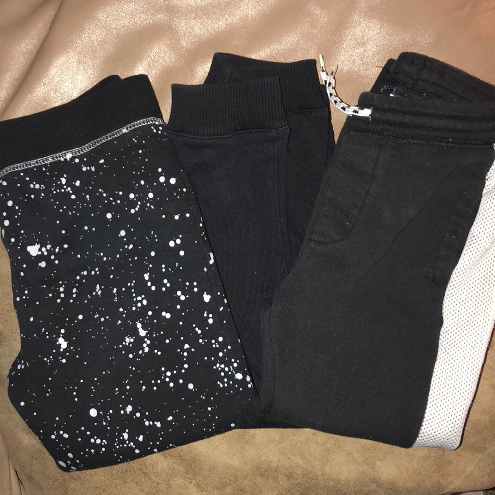 Lot of Black boys sweats & one matching crew neck